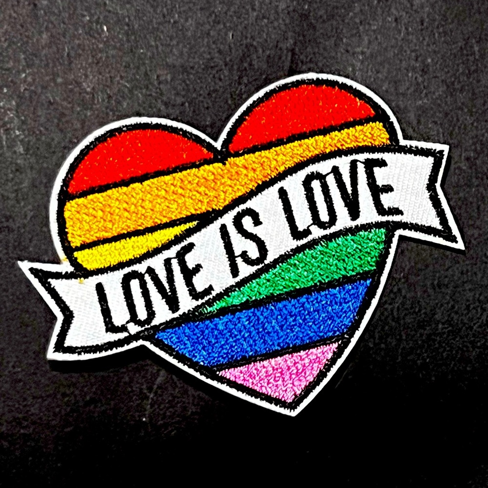 Love Is Love Heart Rainbow Patch